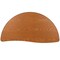 Flash Furniture Half Round 24 W, 47.5 L, 30.25 H, Chrome, Laminate, Particleboard, Steel, Wood Grain XU-A48-HCIRC-OAK-T-A-GG - alternate 5